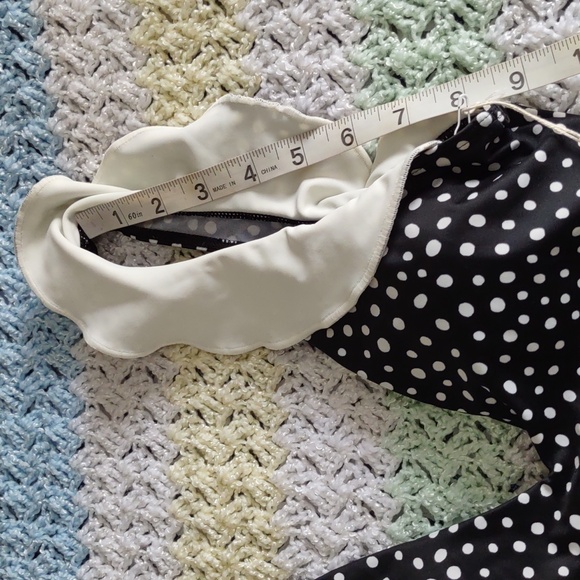 NWT Summersalt Size 2 The Ruffle Backflip Nero Dot One Piece Swimsuit - Picture 13 of 16